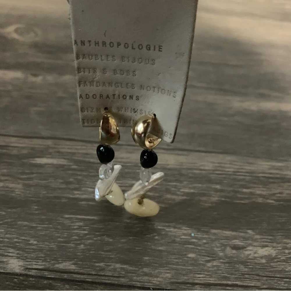 Serefina Anthropologie 14k Gold Plated earrings